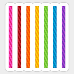 Rectangular Rainbow IV Sticker